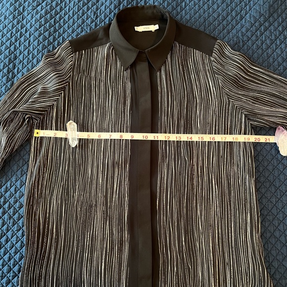 Vince button down tunic shirt size S, 100% silk - Picture 7 of 13